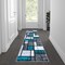 Flash Furniture Turquoise 2' x 7' Color Blocked Indoor Area Rug OKR-RG1110-27-TQ-GG - alternate 1